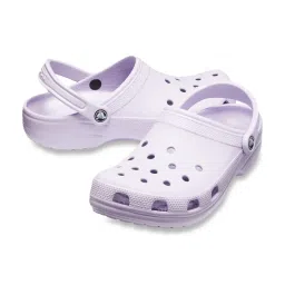 Crocs Unisex Classic Lavender Back Strap Clogs image 5