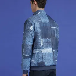 Pepe Jeans Blue Regular Fit Printed Jacket image 2