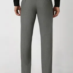 Van Heusen Grey Slim Fit Printed Trousers image 2