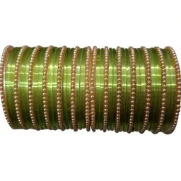 Only Offers Beige Glass Artificial Stones & Beads Bangle-picture-27