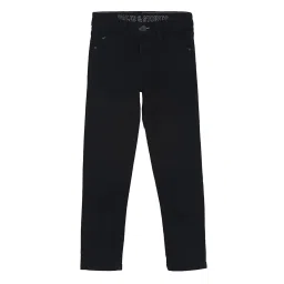 Tales & Stories Kids Black Solid Jeans image 1