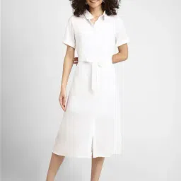 Forever 21 White Regular Fit Shirt Dress-picture-31