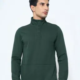Peregrine By Pantaloons Green Slim Fit Sweatshirt-image-86