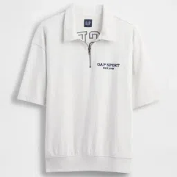 GAP Grey Polycotton Regular Fit Printed Sweatshirt image 4