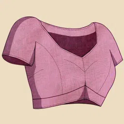 Anjaneya Sarees Purple Silk Woven Saree With Unstitched Blouse image 3