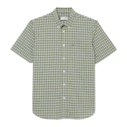 Lacoste Multi Short Sleeved Buttoned Collar Checked Shirt image 3