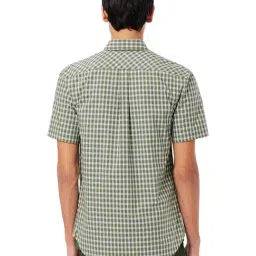 Lacoste Multi Short Sleeved Buttoned Collar Checked Shirt image 2