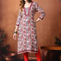 DEEPYOG APPAREL Women Floral Printed Indie Florals Kurta-picture-31