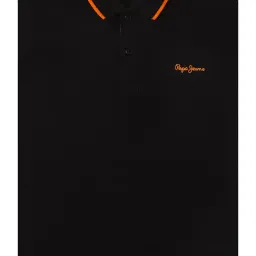 Pepe Jeans Kids Black Solid Polo T-Shirt image 3