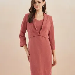 Latin Quarters Pink Polyester Regular Fit Casual Dress-picture-33