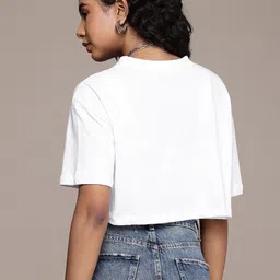 The Roadster Life Co. Boxy Fit Typography Printed Drop-Shoulder Pure Cotton T-shirt image 5