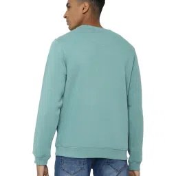 Allen Solly Mint Green Regular Fit Sweatshirt image 2