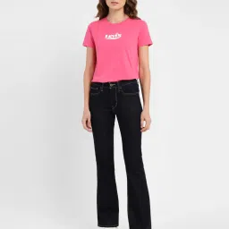 levi's Women's 715 Navy Blue Flared Fit Mid Rise Jeans-picture-26