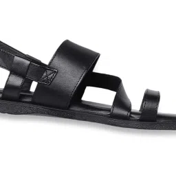 ZZANETTI Men's Black Back Strap Sandals image 4