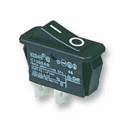 ARCOLECTRIC (BULGIN LIMITED) SWITCH, SPST, 16A, 250VAC, BLACK, I/O, C1300ABAAA-picture-45