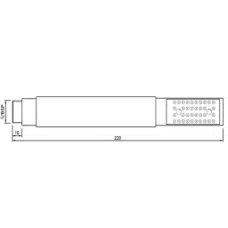 Jaquar 24 mm Round ABS Silver Wall Mount Overhead Rain Shower HSH-CHR-5537N image 2