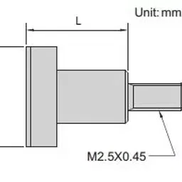 Insize 6282-1202 Flat Point (M2.5X0.45 mm) image 2