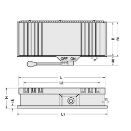 Unique 24x12inch 18 Pole Rectangular Permanent Magnetic Chuck image 3