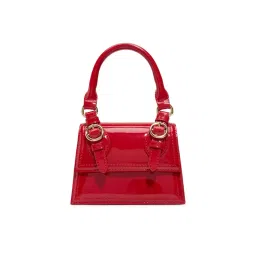 Call It Spring Fannyy Womens Bright Red Top Handle Bag image 1