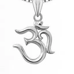 RAVIOUR LIFESTYLE Unisex Om Silver Contemporary Pendants-picture-34
