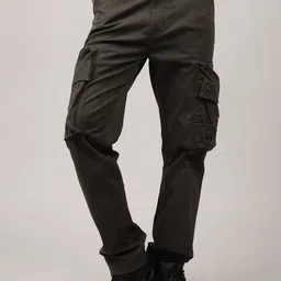 MMXXII Men Relaxed Straight Leg Cotton Cargos-picture-11