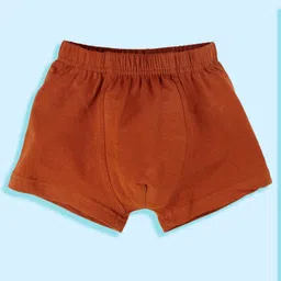 Kiddopanti Cotton Lycra Pack Of 5 Solid Boxers - Brown Grey Red Black & White image 3