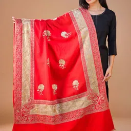 SWI Stylish Women Floral Embroidered Shawl-picture-29