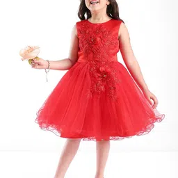 Mark and Mia Girls Round Neck Midi Dress-image-31