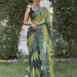 V3 FASHION STUDIO Pure Chiffon Ready to Wear Jamdani Saree image 1