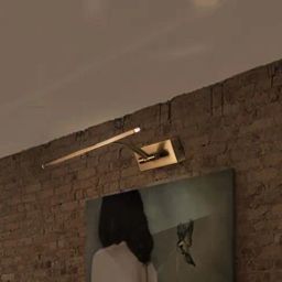 Fos Lighting Antique Brass Modern Slim Finished 8W Led Picture Light (Bulb not included) - Set of 1-picture-17