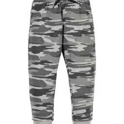Plum Tree Kids Grey & Orange Cotton Camouflage Joggers (Pack of 2) image 2