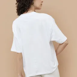 Ginger by Lifestyle White Printed T-Shirt image 2