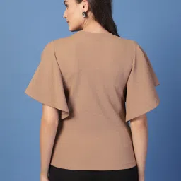 Style Quotient Brown Solid Top image 2