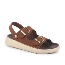 FAUSTO Men's Tan Sling Back Sandals image 2