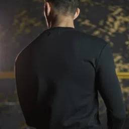 Odette Franco Black Cotton Jersey Patterned Sweatshirt image 2