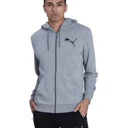 Puma Grey Hooded Sweatshirt image 1