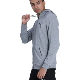 Puma Grey Hooded Sweatshirt image 3