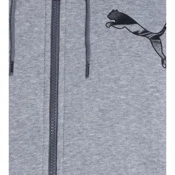 Puma Grey Hooded Sweatshirt image 4