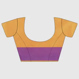 Banarasi Silk Works Orange Woven Saree With Unstitched Blouse image 3