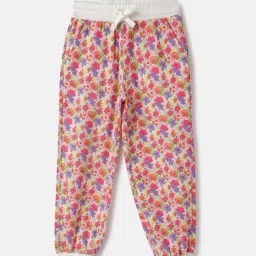 United Colors of Benetton Kids Off White Cotton Printed Track Pants & Joggers-picture-40