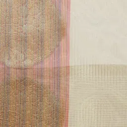 Banarasi Silk Works Cream Silk Woven Saree With Unstitched Blouse image 5