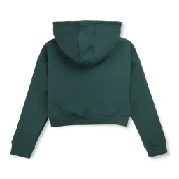 Gini & Jony Kids Green Printed Full Sleeves Sweatshirt image 2