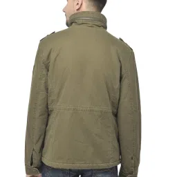Woodland Khaki Green Regular Fit Jacket image 2