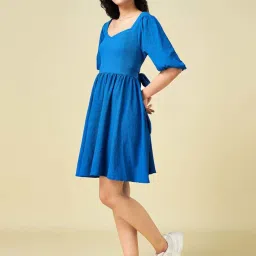 People by Pantaloons Navy Print Dress image 2