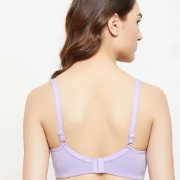 Clovia Purple Plain Bra image 2