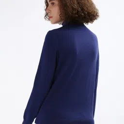 TOMMY HILFIGER Navy Cotton Embellished Sweatshirt image 2