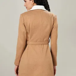 Annabelle by Pantaloons Beige Plain Jacket image 2