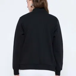 MADAME Black Plain Sweatshirt image 2