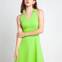zink london zink Z Green Skater Dress image 1