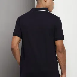 Tommy Hilfiger Navy Regular Fit Polo T-Shirt image 2
